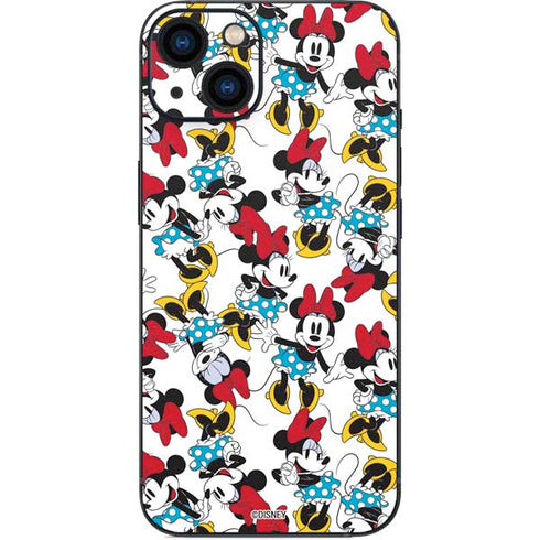 Disney Minnie Mouse Rockin Minnie Pattern iPhone 15 Skin