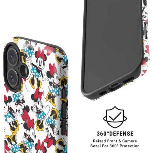 Disney Minnie Mouse Rockin Minnie Pattern iPhone 16 Magsafe Impact Case