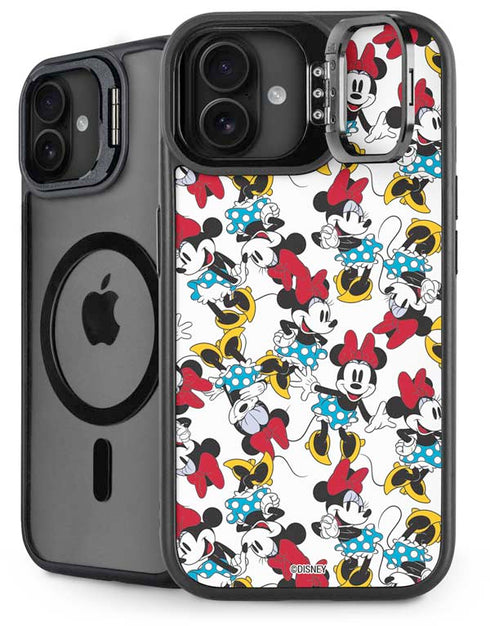 Disney Minnie Mouse Rockin Minnie Pattern iPhone 16 Plus Kickstand Case