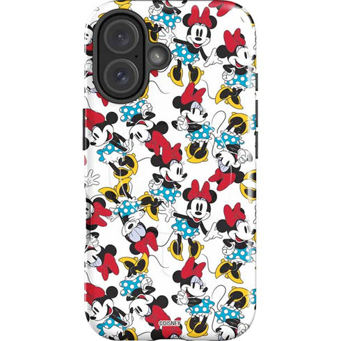 Disney Minnie Mouse Rockin Minnie Pattern iPhone 16 Plus Magsafe Impact Case