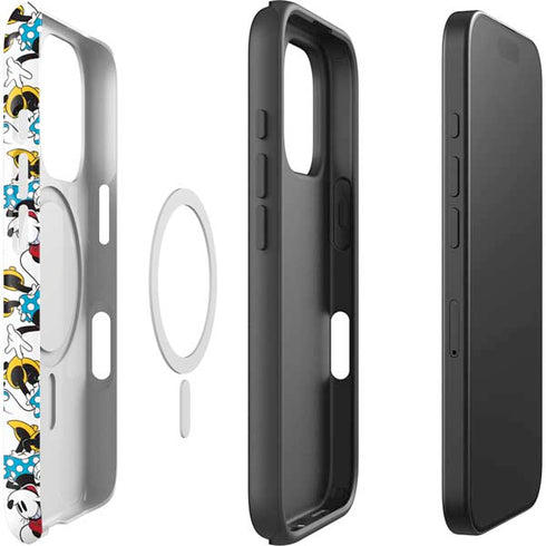 Disney Minnie Mouse Rockin Minnie Pattern iPhone 16 Pro Magsafe Impact Case