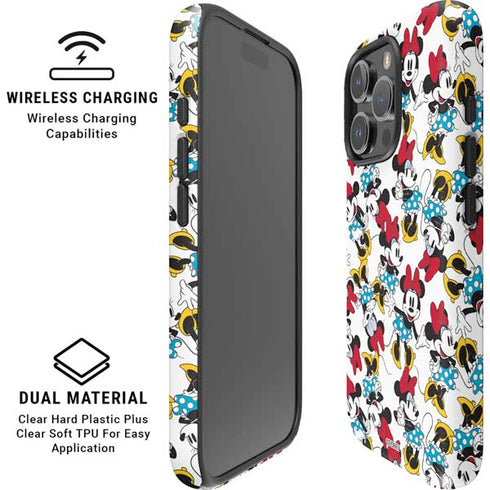 Disney Minnie Mouse Rockin Minnie Pattern iPhone 16 Pro Max Magsafe Impact Case