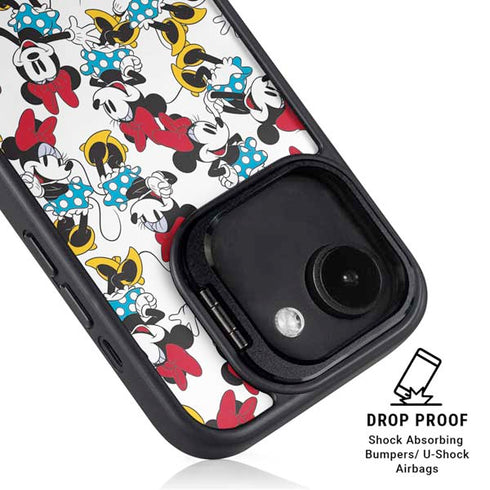 Disney Minnie Mouse Rockin Minnie Pattern iPhone 16e Kickstand Case