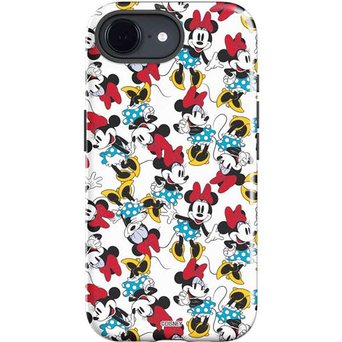 Disney Minnie Mouse Rockin Minnie Pattern iPhone 16e Impact Case