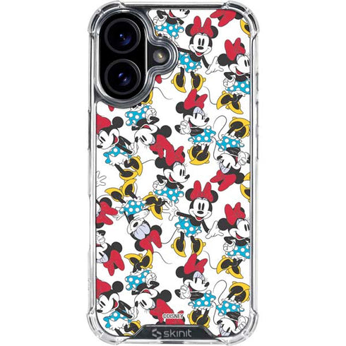 Disney Minnie Mouse Rockin Minnie Pattern iPhone 17 Clear Case