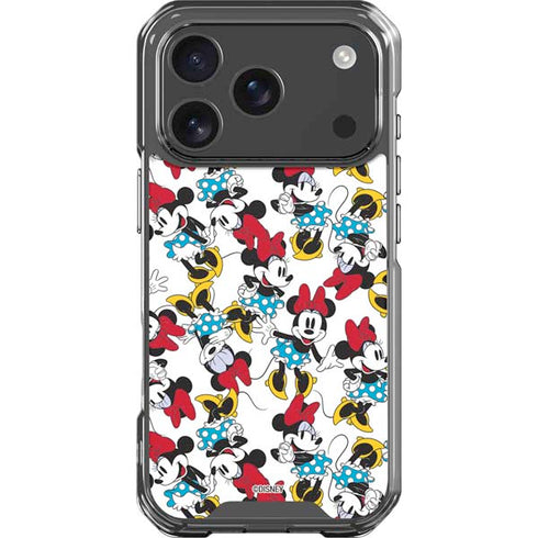 Disney Minnie Mouse Rockin Minnie Pattern iPhone 18 Pro Clear Case