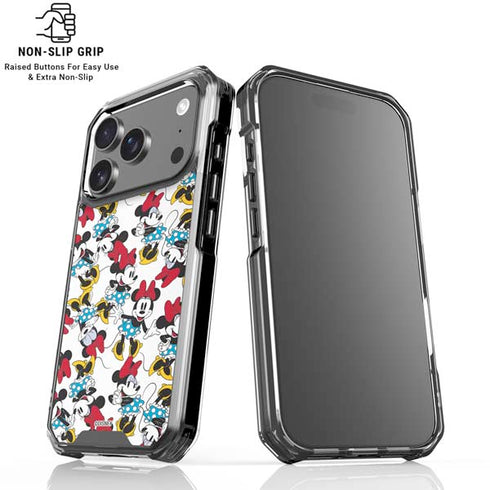 Disney Minnie Mouse Rockin Minnie Pattern iPhone 18 Pro Clear Case