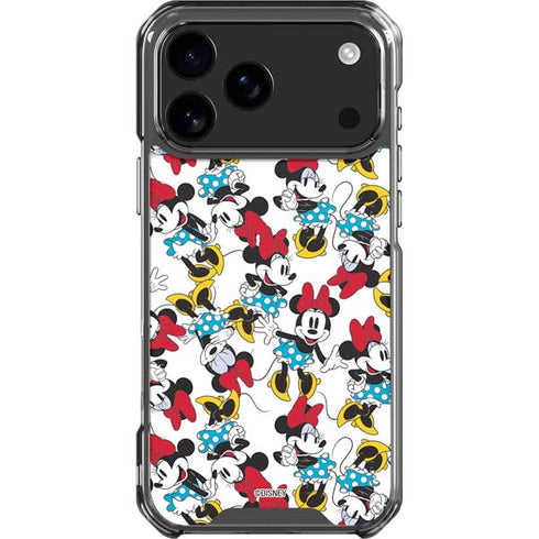 Disney Minnie Mouse Rockin Minnie Pattern iPhone 18 Pro Max Clear Case