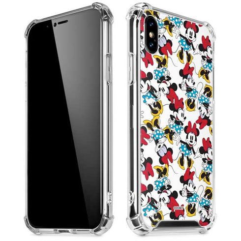 Disney Minnie Mouse Rockin Minnie Pattern iPhone X/XS Clear Case