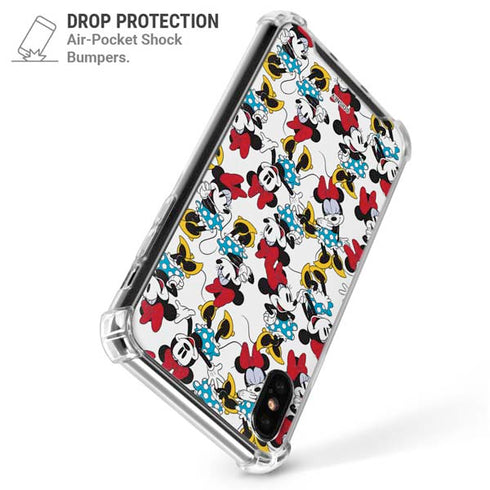 Disney Minnie Mouse Rockin Minnie Pattern iPhone X/XS Clear Case