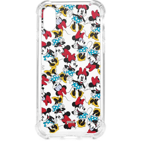 Disney Minnie Mouse Rockin Minnie Pattern iPhone XS Clear Case