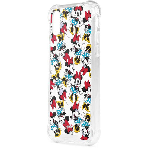 Disney Minnie Mouse Rockin Minnie Pattern iPhone XS Clear Case
