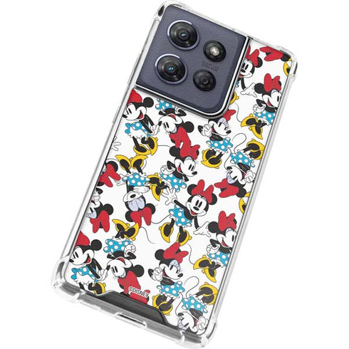Disney Minnie Mouse Rockin Minnie Pattern Moto G 5G (2025) Clear Case