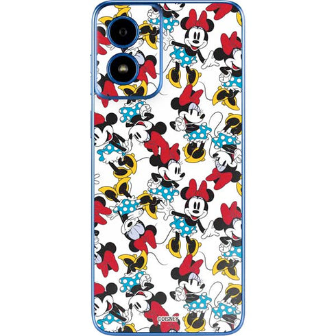 Disney Minnie Mouse Rockin Minnie Pattern Moto G Play 4G (2024) Skin