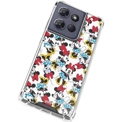 Disney Minnie Mouse Rockin Minnie Pattern Moto G Power 5G (2025) Clear Case