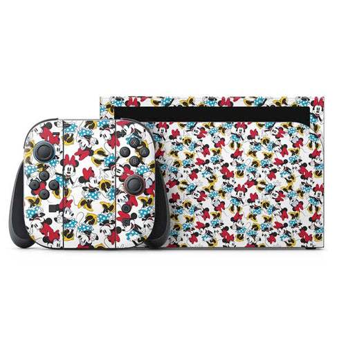 Disney Minnie Mouse Rockin Minnie Pattern Nintendo Skins