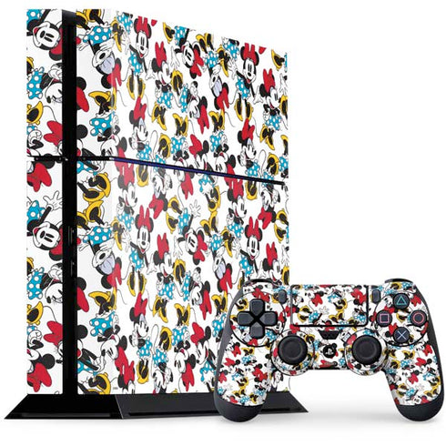Disney Minnie Mouse Rockin Minnie Pattern PlayStation PS4 Skins