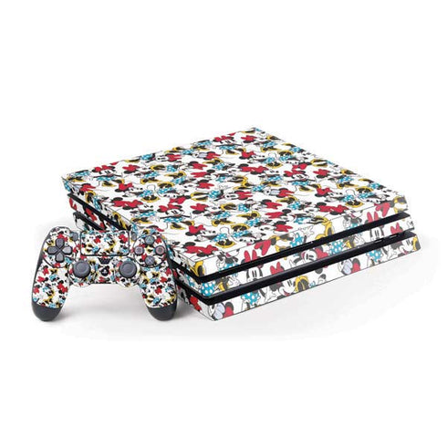 Disney Minnie Mouse Rockin Minnie Pattern PlayStation PS4 Skins
