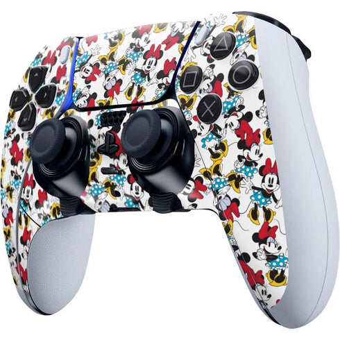 Disney Minnie Mouse Rockin Minnie Pattern PS5 DualSense Edge Pro Controller Skin