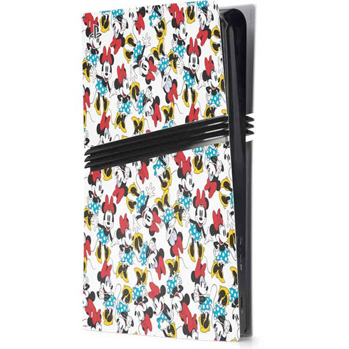 Disney Minnie Mouse Rockin Minnie Pattern PS5 Pro Console Skin