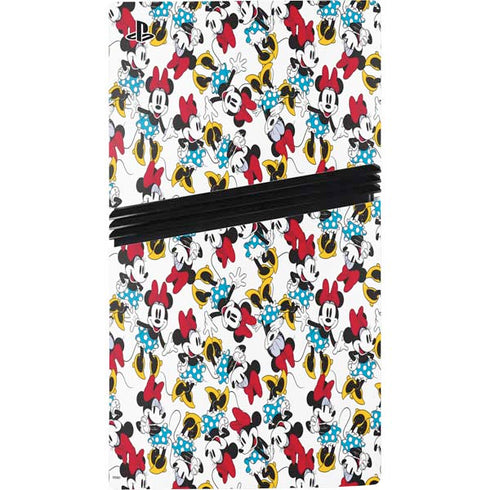 Disney Minnie Mouse Rockin Minnie Pattern PS5 Pro Console Skin