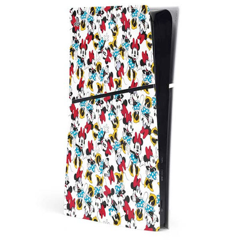 Disney Minnie Mouse Rockin Minnie Pattern PS5 Slim Digital Edition Console Skin