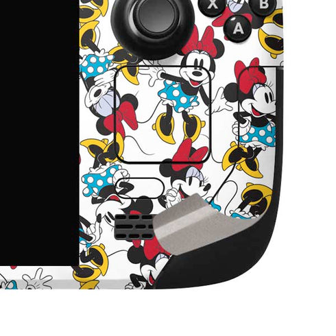 Disney Minnie Mouse Rockin Minnie Pattern Steam Deck Handheld Gaming Computer OLED Skin