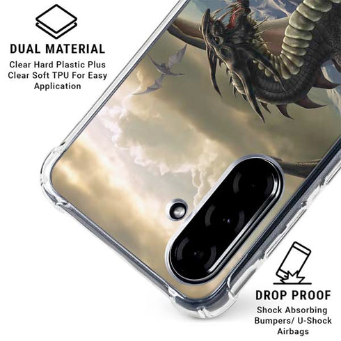Rogue Dragon by Tom Wood Galaxy A36 5G Clear Case