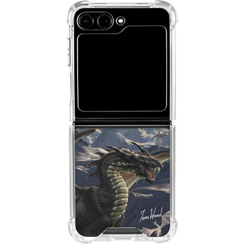 Rogue Dragon by Tom Wood Galaxy Z Flip6 Clear Case