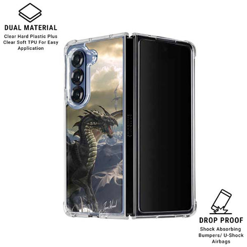 Rogue Dragon by Tom Wood Galaxy Z Fold6 Clear Case