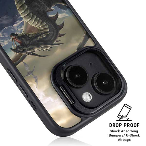 Rogue Dragon by Tom Wood iPhone 14 Plus Kickstand Case