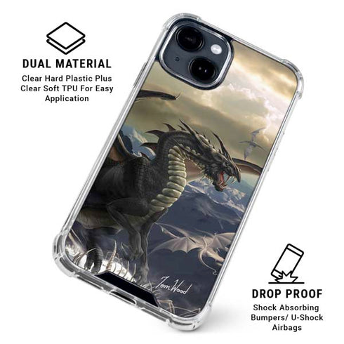Rogue Dragon by Tom Wood iPhone 15 Clear Case