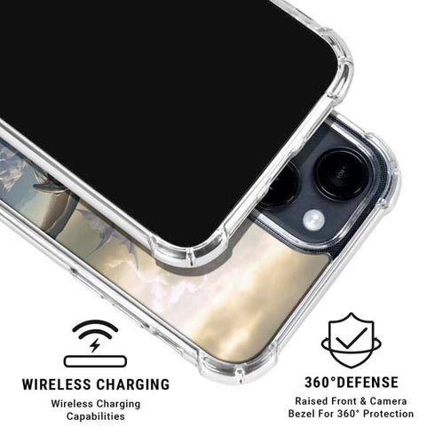 Rogue Dragon by Tom Wood iPhone 15 Clear Case