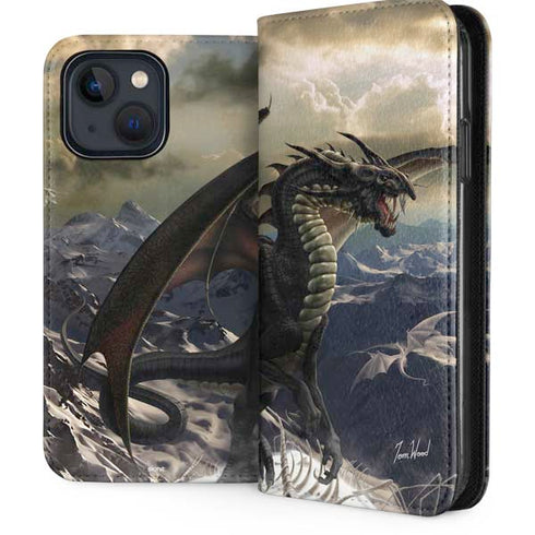 Rogue Dragon by Tom Wood iPhone 15 Plus Folio Case