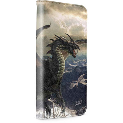 Rogue Dragon by Tom Wood iPhone 15 Plus Folio Case
