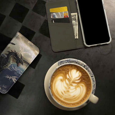 Rogue Dragon by Tom Wood iPhone 15 Plus Folio Case