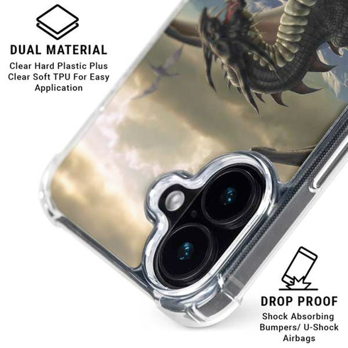 Rogue Dragon by Tom Wood iPhone 16 Clear Case