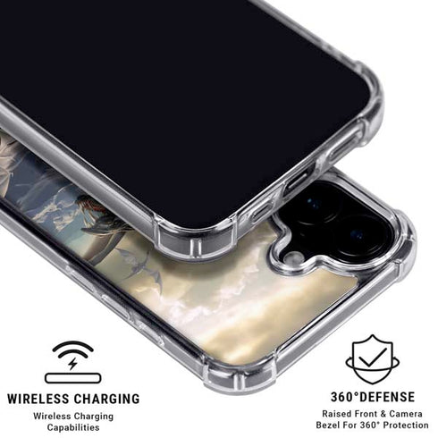 Rogue Dragon by Tom Wood iPhone 16 Plus Clear Case