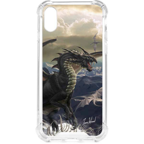 Rogue Dragon by Tom Wood iPhone XS Clear Case