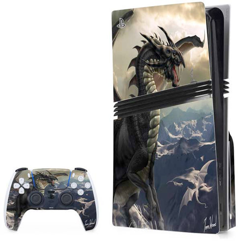 Rogue Dragon by Tom Wood PS5 Pro Disk Bundle Skin
