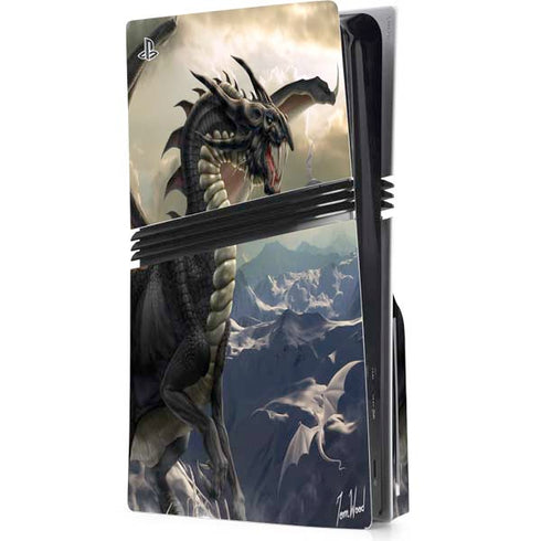 Rogue Dragon by Tom Wood PS5 Pro Disk Console Skin