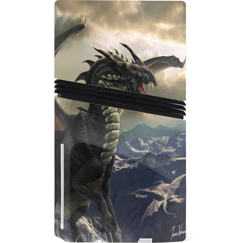 Rogue Dragon by Tom Wood PS5 Pro Disk Console Skin