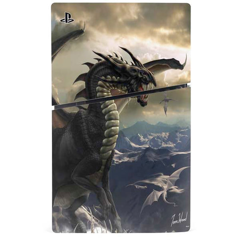 Rogue Dragon by Tom Wood PS5 Slim Digital Edition Console Skin