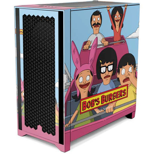 Bobs Burgers Roller Coaster Corsair 4000D Tempered Glass Mid-Tower ATX Case Skin