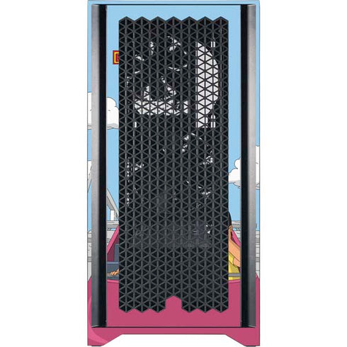 Bobs Burgers Roller Coaster Corsair 4000D Tempered Glass Mid-Tower ATX Case Skin