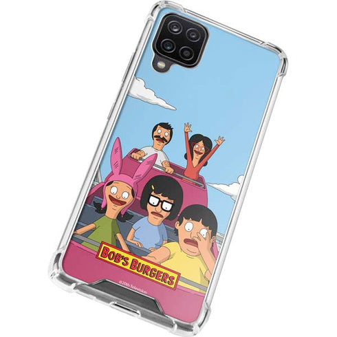 Bobs Burgers Roller Coaster Galaxy A12 Clear Case