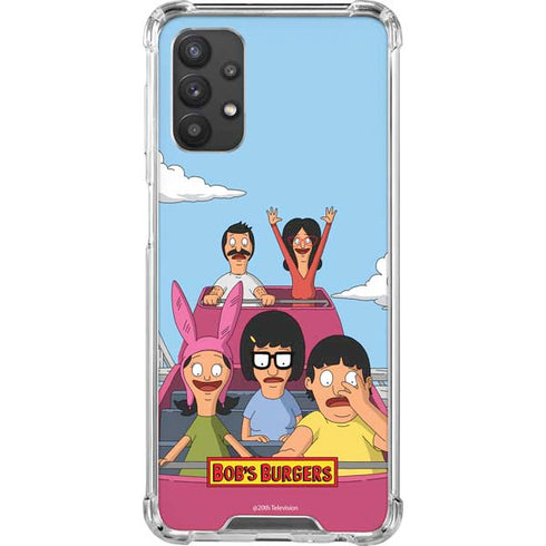 Bobs Burgers Roller Coaster Galaxy A32 5G Clear Case