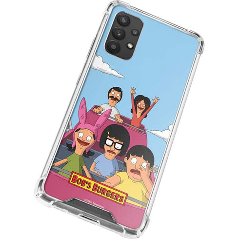 Bobs Burgers Roller Coaster Galaxy A32 5G Clear Case