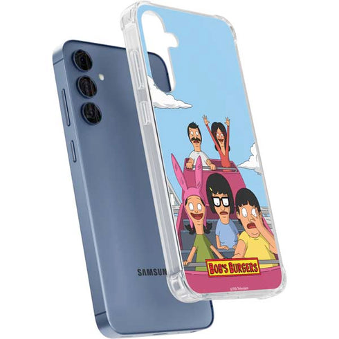 Bobs Burgers Roller Coaster Galaxy A35 5G Clear Case