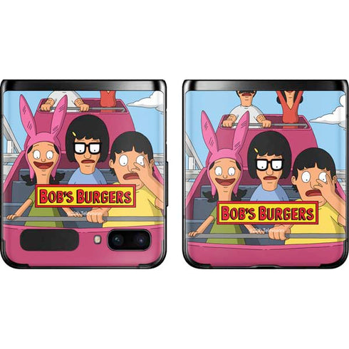 Bobs Burgers Roller Coaster Galaxy Z Flip Skin
